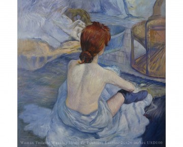  henri - Toilette Mujer Lavado Henri de Toulouse Lautrec 26x26 pulgadas USD58